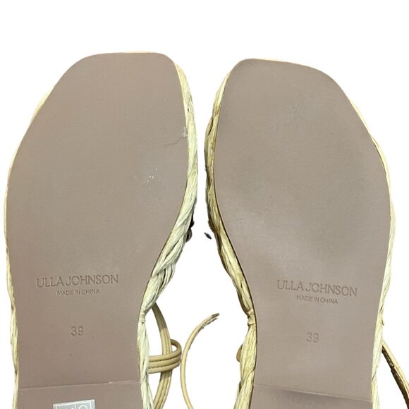 ULLA JOHNSON Ada Woven platform sandals.  Multicolor woven leather.  Size 39 - Picture 9 of 11
